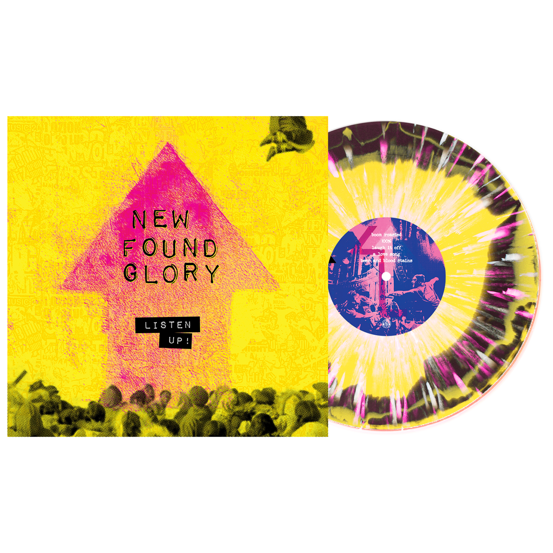 Listen Up! - Black and Yellow Aside/Bside w/ Heavy White and Pink Splatter LP