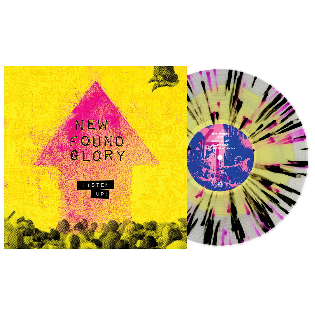 Listen Up! - Yellow in Clear with Pink and Black Splatter LP