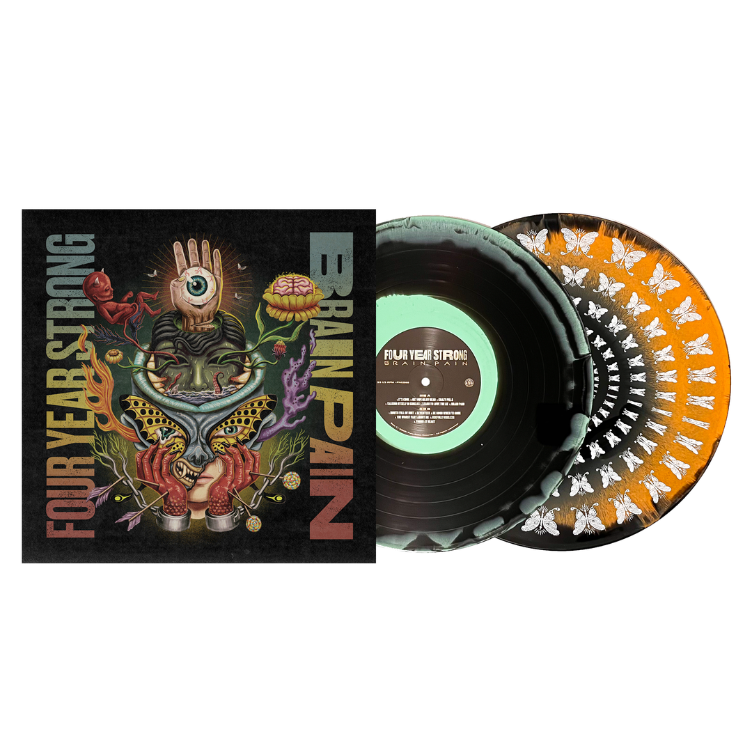 Brain Pain Deluxe - Mint Green/Halloween Orange LP
