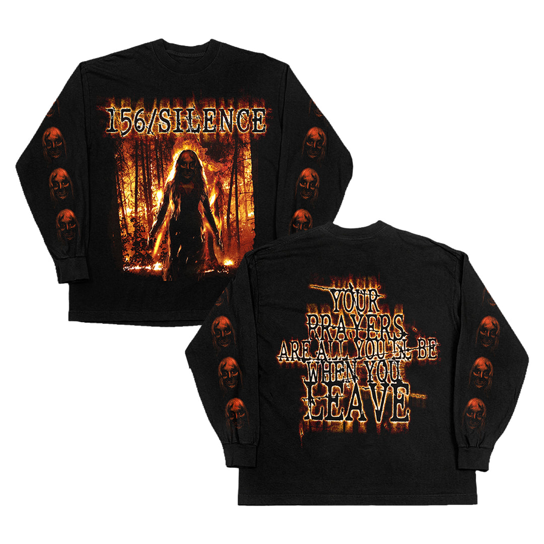 Control Burns Longsleeve Black T-Shirt