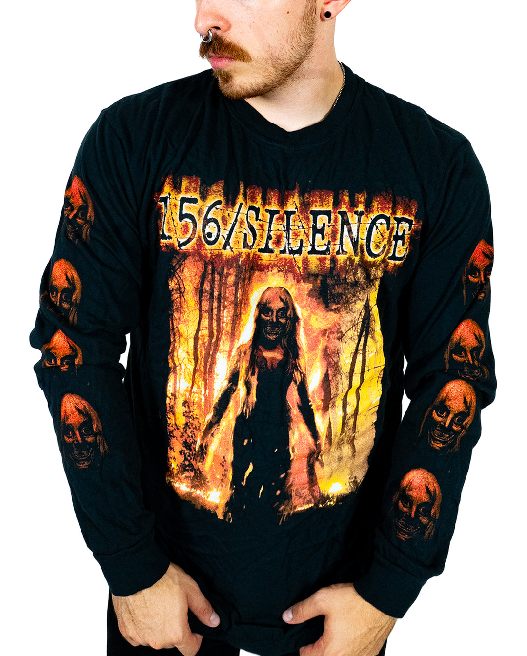 Control Burns Longsleeve Black T-Shirt