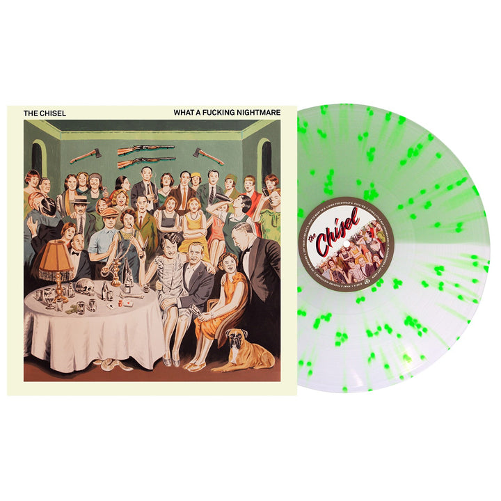 What a Fucking Nightmare - Half Coke Bottle Clear / Half Milky Clear with Neon Green Splatter LP