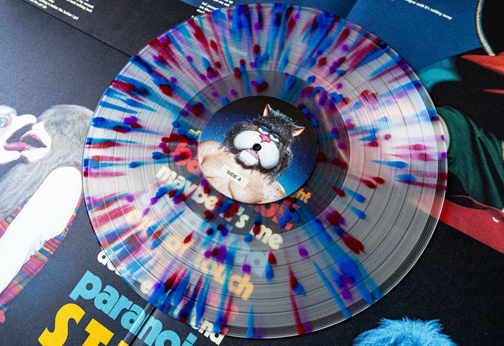 analysis paralysis - Milky Clear w/ Blue Red & Purple Splatter LP - Vinyl