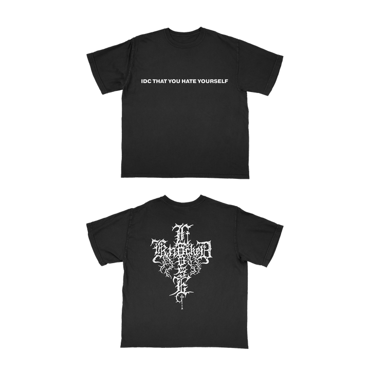 Hate Yourself Black T-Shirt