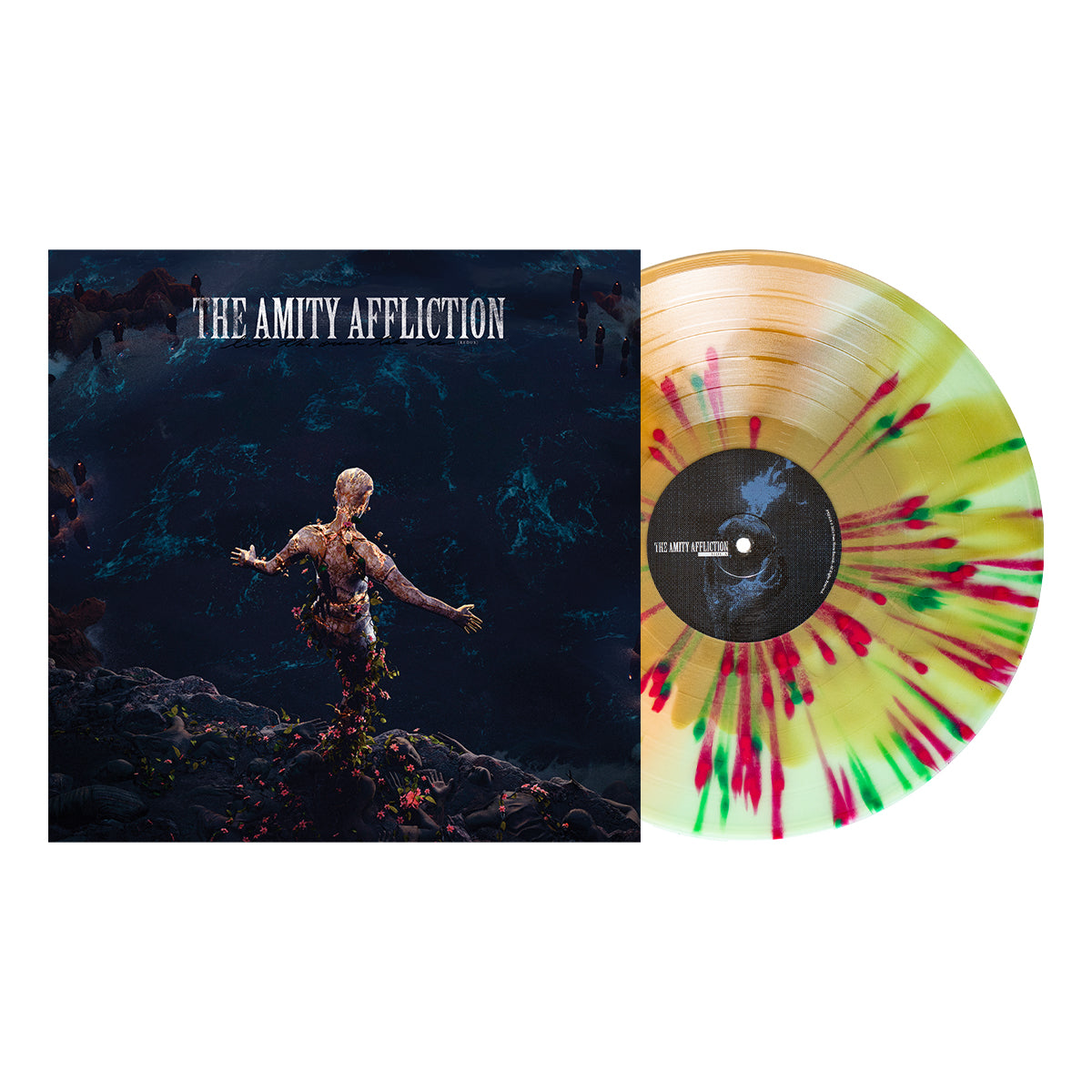 The Amity Affliction let the ocean take shops me *CLEAR BLUE* vinyl