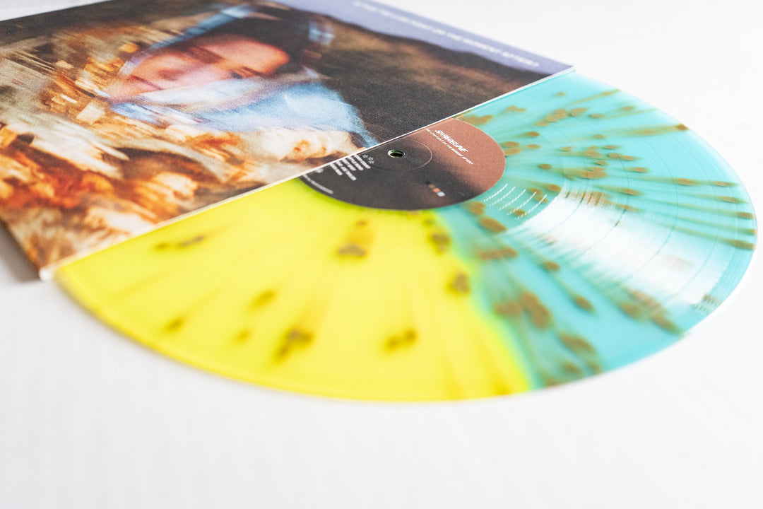 is this the low point or the moment after? Half Yellow / Half Electric Blue with Gold Splatter LP