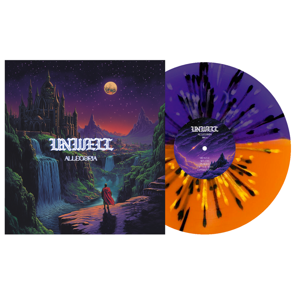 Allegoria - Half Purple / Half Orange w/ White and Black
