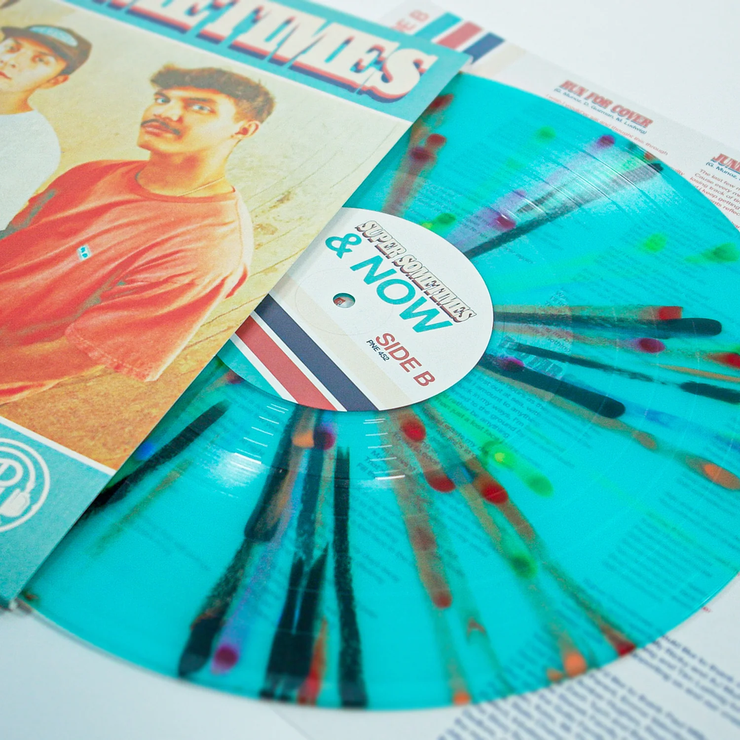 From Then & Now - Electric Blue w/ Rainbow Splatter LP