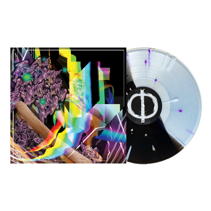 Holy Design - Half Black Ice / Half Clear with Heavy Purple & White Splatter LP