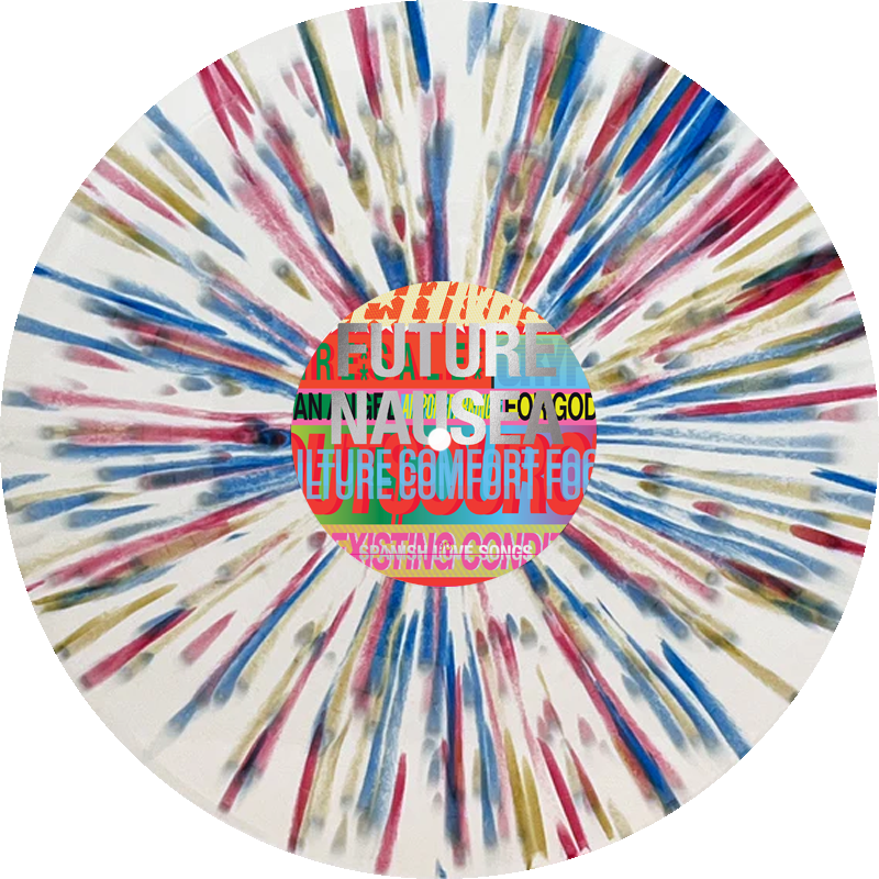 Future Nausea - White w/ Blue, Red and Gold Splatter LP
