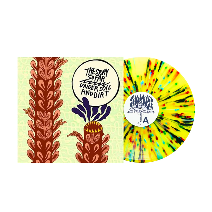 Under Soil & Dirt - Yellow w/ Rainbow Splatter LP