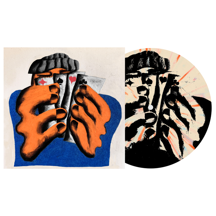 Big Blind - Bone w/ Blue & Orange splatter 7’’ - Vinyl