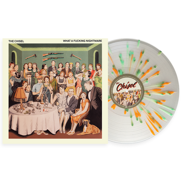 What a Fucking Nightmare - Milky Clear w/ Heavy Halloween Orange Mint and Olive Splatter LP - Vinyl