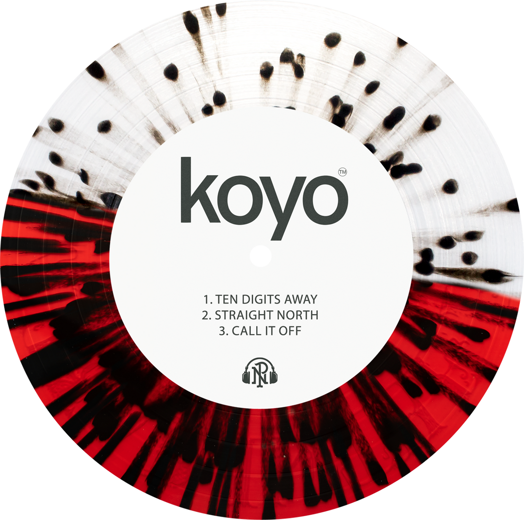 Ten Digits Away - Various - Half Blood Red/Half Clear with Black Splatter 7”